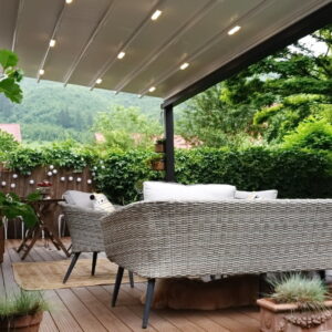 pergola flat retractabila Sun Leader, proiect Brasov