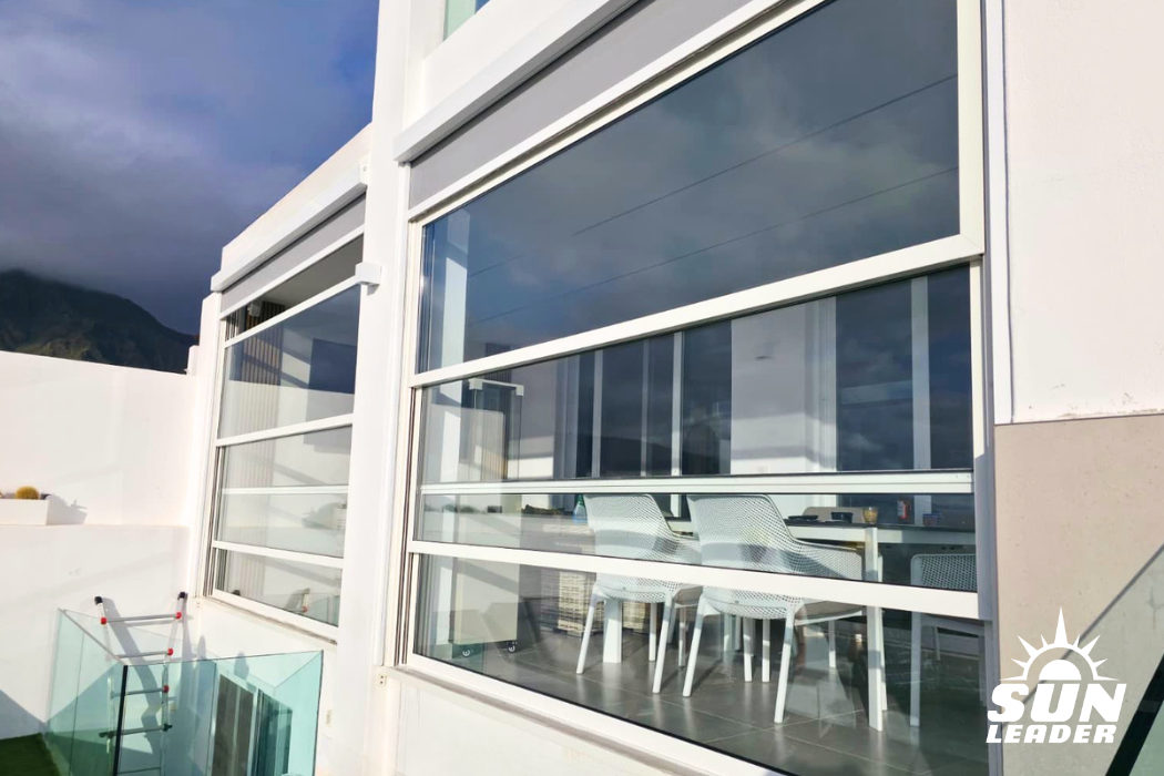 Glass Systems in Tenerife. Sisteme ghilotină și Sliding pe terasă